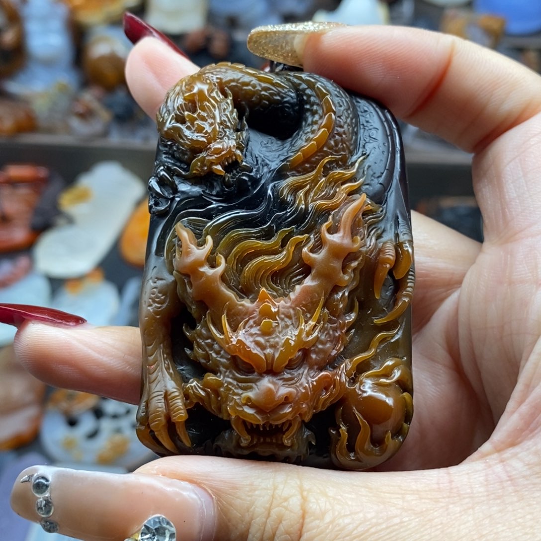 玛瑙/玉髓吊坠(不含链)未镶嵌