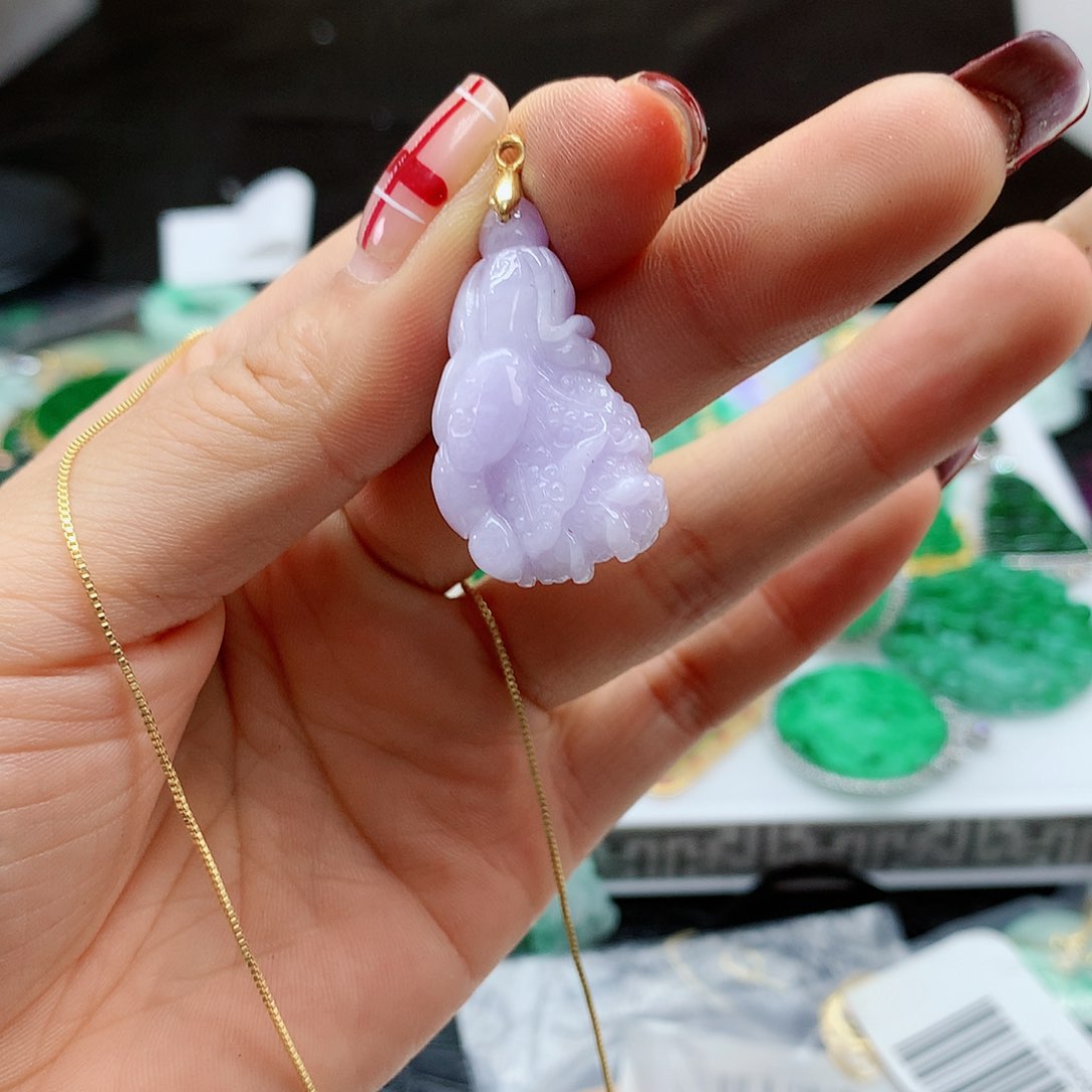 【闪购商品】翡翠吊坠(赠链)合金