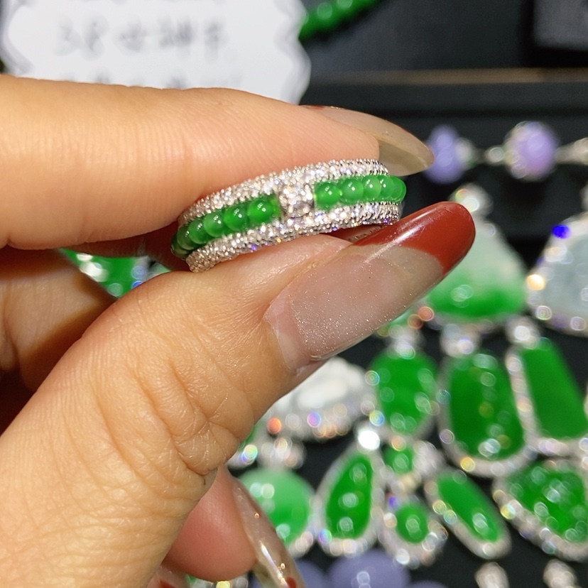 【闪购商品】翡翠戒指未镶嵌天然翡翠