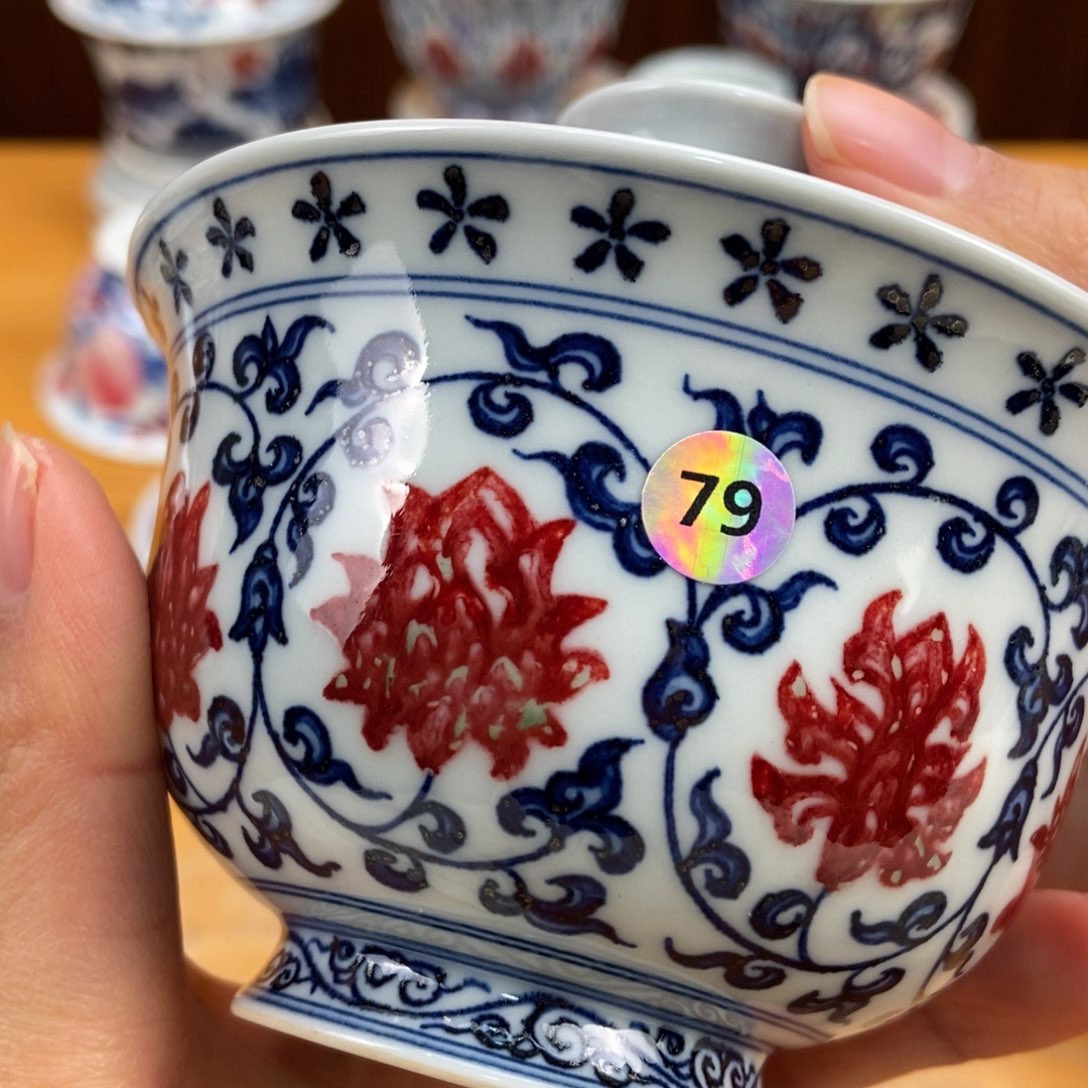 手绘现代茶具非古董
