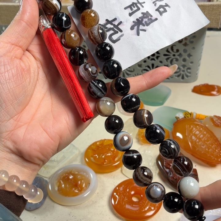 玛瑙/玉髓未镶嵌吊坠(不含链)