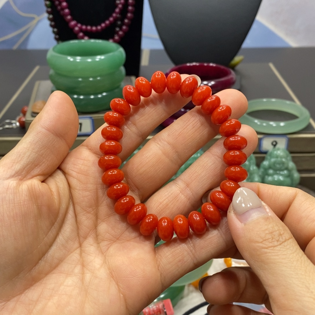 阳***百石英岩玉未镶嵌手链