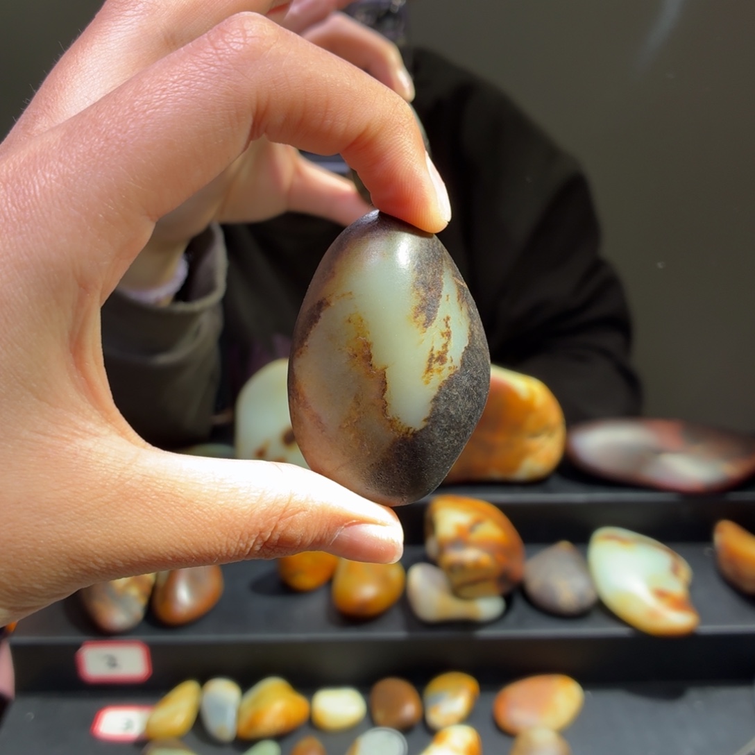 和田玉未镶嵌挂件65.3