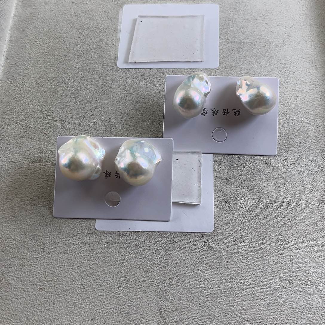 淡水珍珠耳饰未镶嵌【纯恬】多样性发货