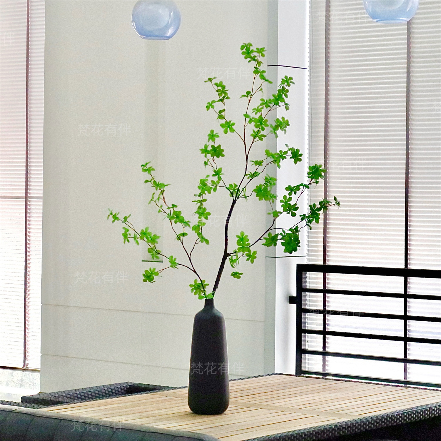 吊钟仿真花摆设玄关鞋柜落地摆放假花花艺摆件装饰客厅玄关轻奢