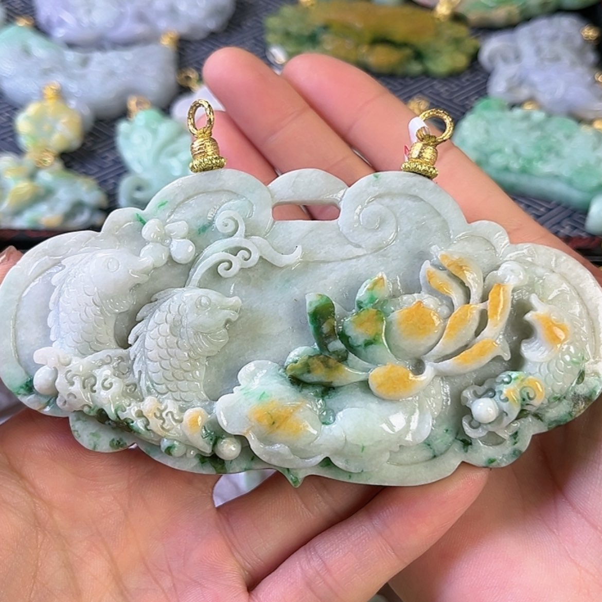 【闪购商品】翡翠颈饰未镶嵌挂件