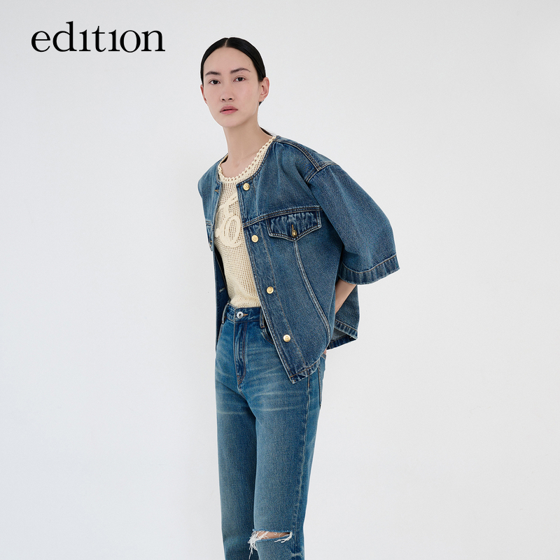 【达人专享】edition土耳其棉牛仔夹克牛仔外套#EBD2JKTT01