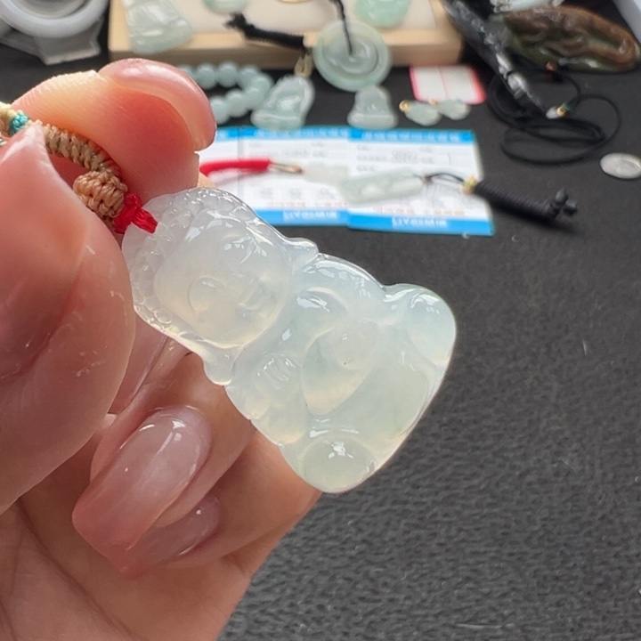 翡翠未镶嵌颈饰天然A货缅甸翡翠