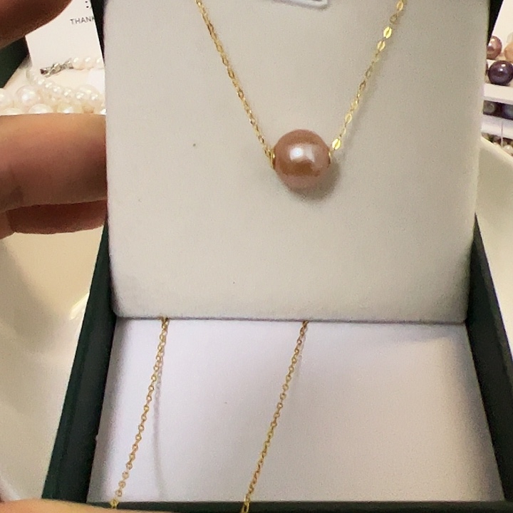 淡水珍珠颈饰银S925镶嵌