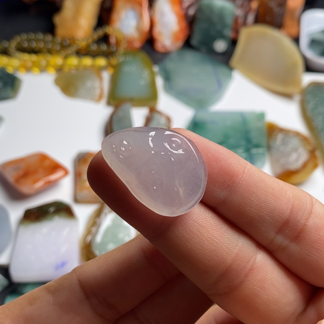 定制翡翠未镶嵌冰胶随形