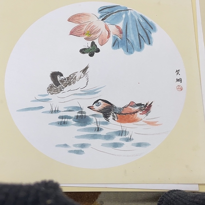 国画38-38卡纸作品艺