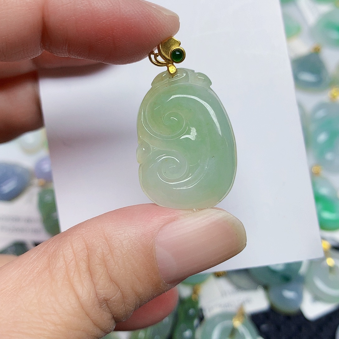 翡翠未镶嵌颈饰356773