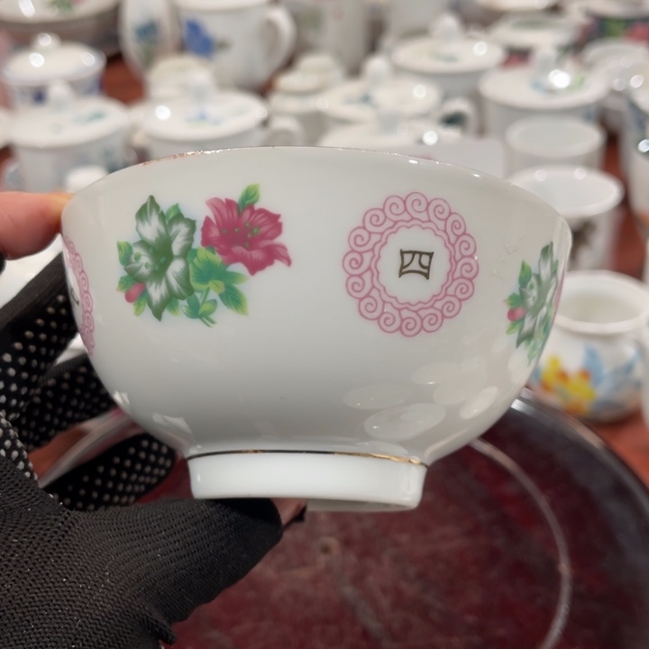 陶瓷醴陵高温老厂瓷11.5厘米饭碗，微瑕