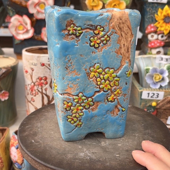 紫砂花盆粗陶材质多肉花盆