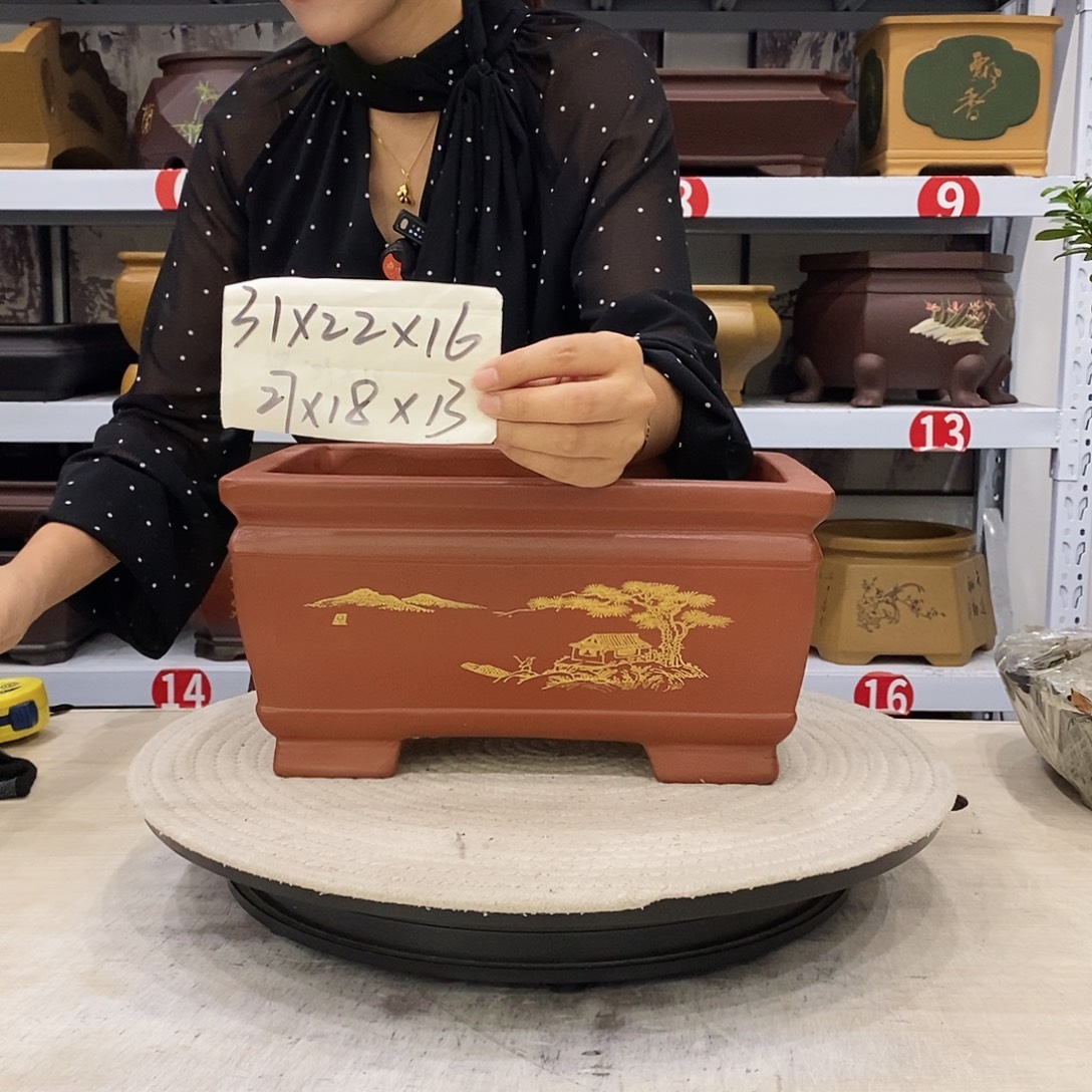 紫砂花盆紫砂花盆