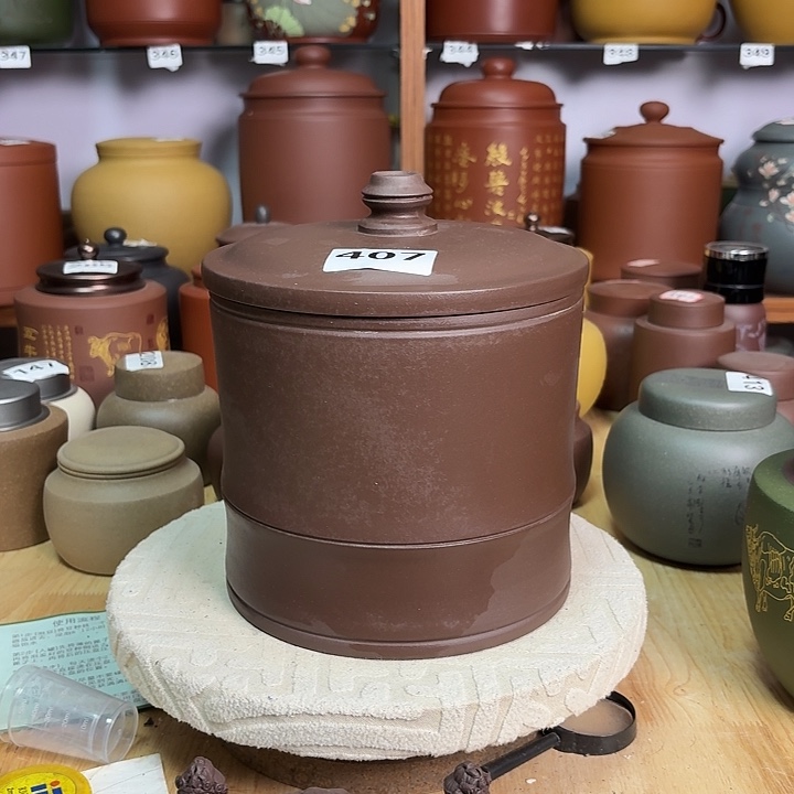 紫砂茶叶罐两斤茶叶罐407