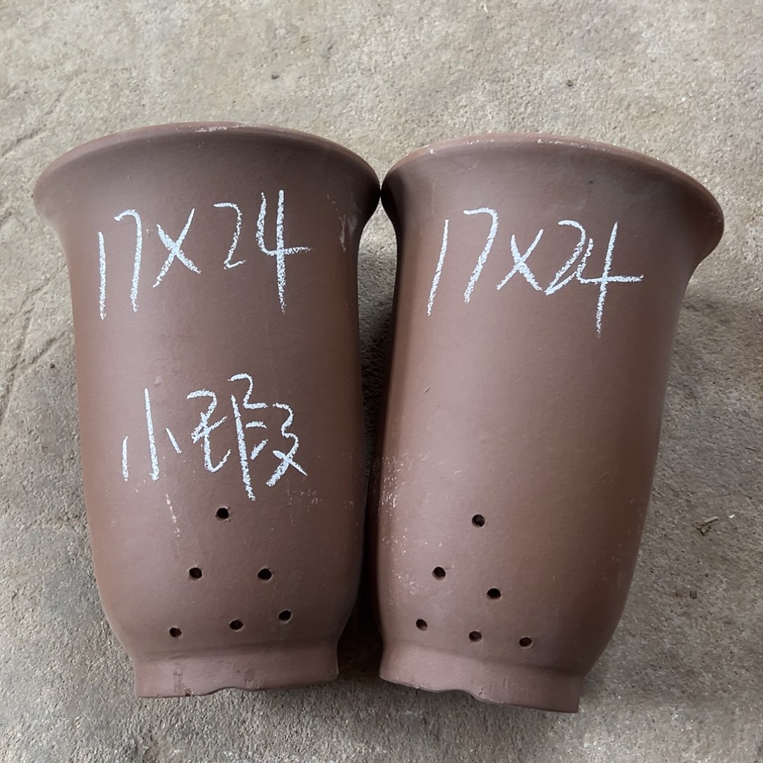 花盆紫砂宜兴紫砂花盆2只
