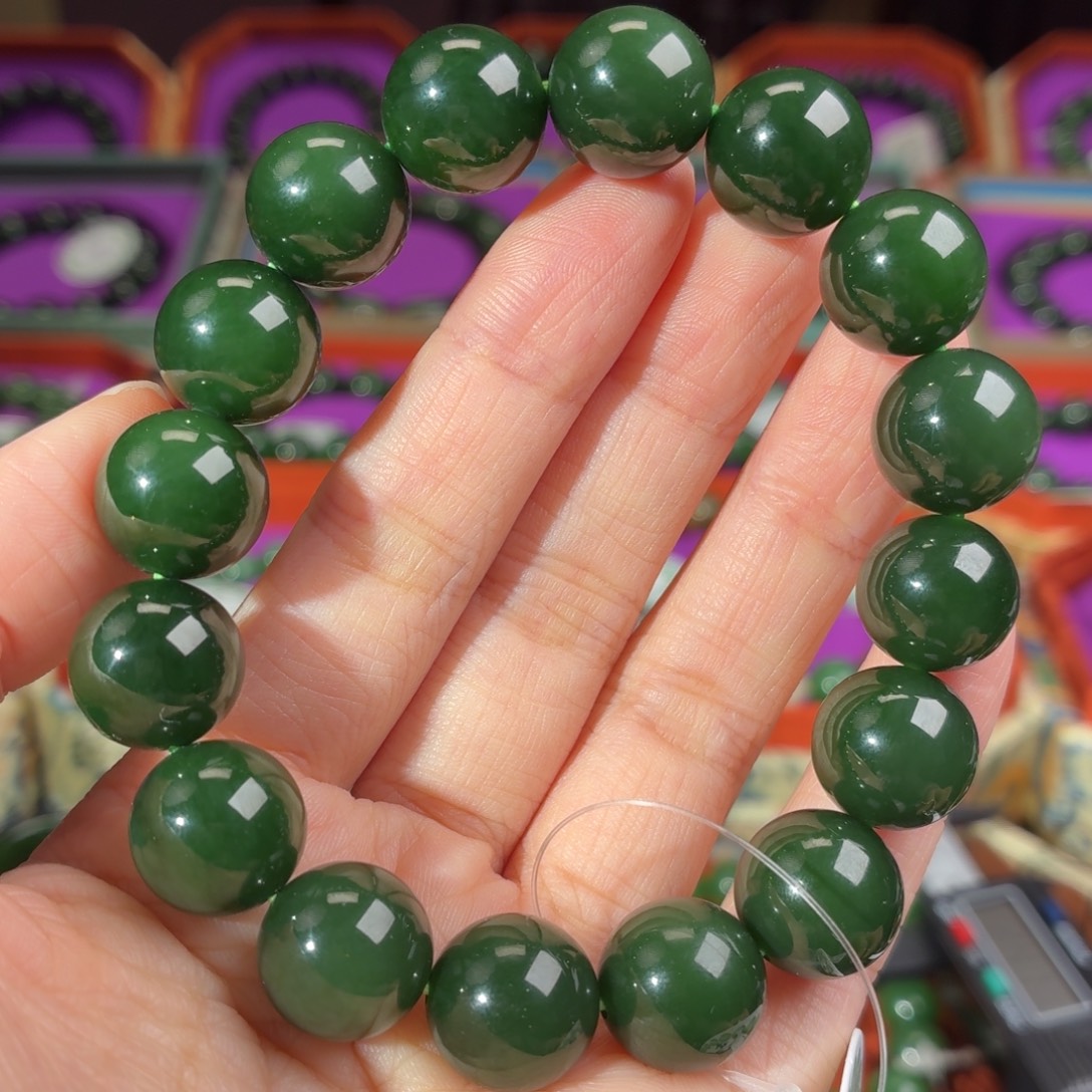 和田玉（碧玉）未镶嵌手串