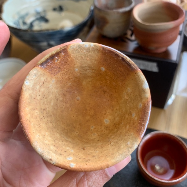 备前烧主人杯，小杯手工
