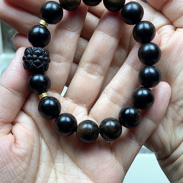 沉香手串塑**品越南芽庄白奇楠留疤料