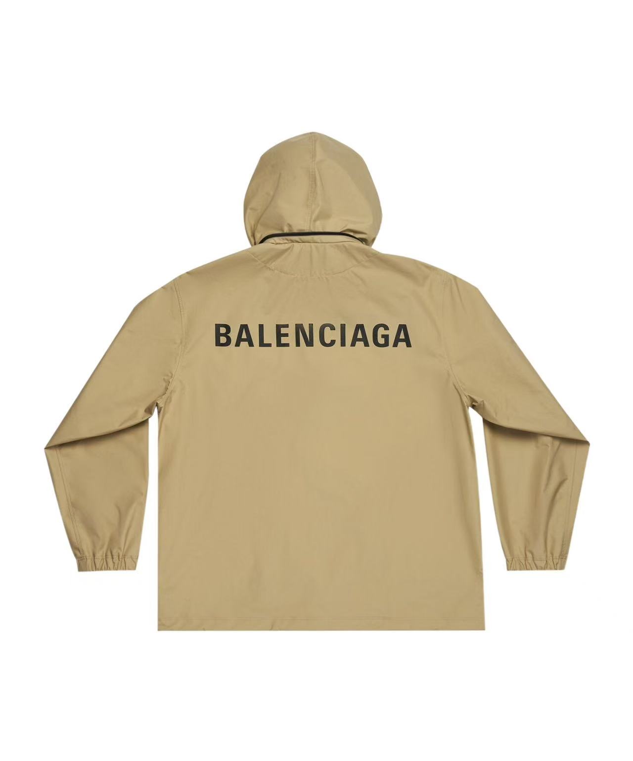 未使用 Balenciaga/巴黎世家  后背字母LOGO拉链外套
