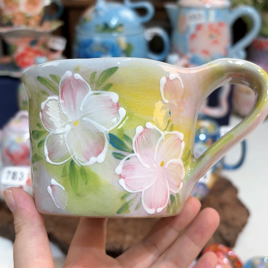 景德镇手绘高温釉下彩陶瓷茶具