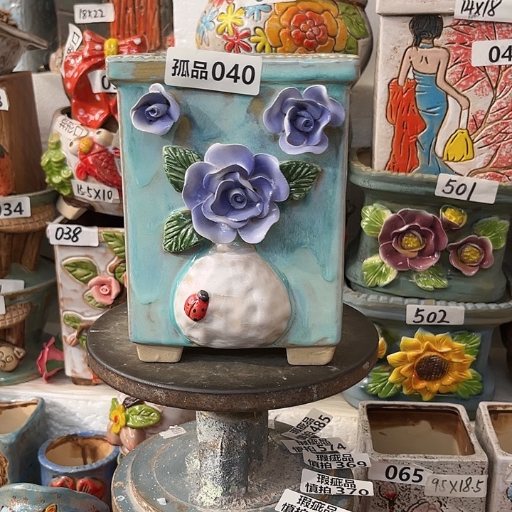 诺****粗陶材质多肉花盆040孤品