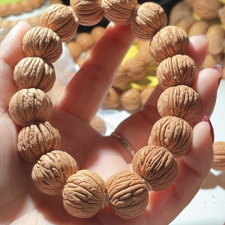 吊坠桃核桃核手串树皮115