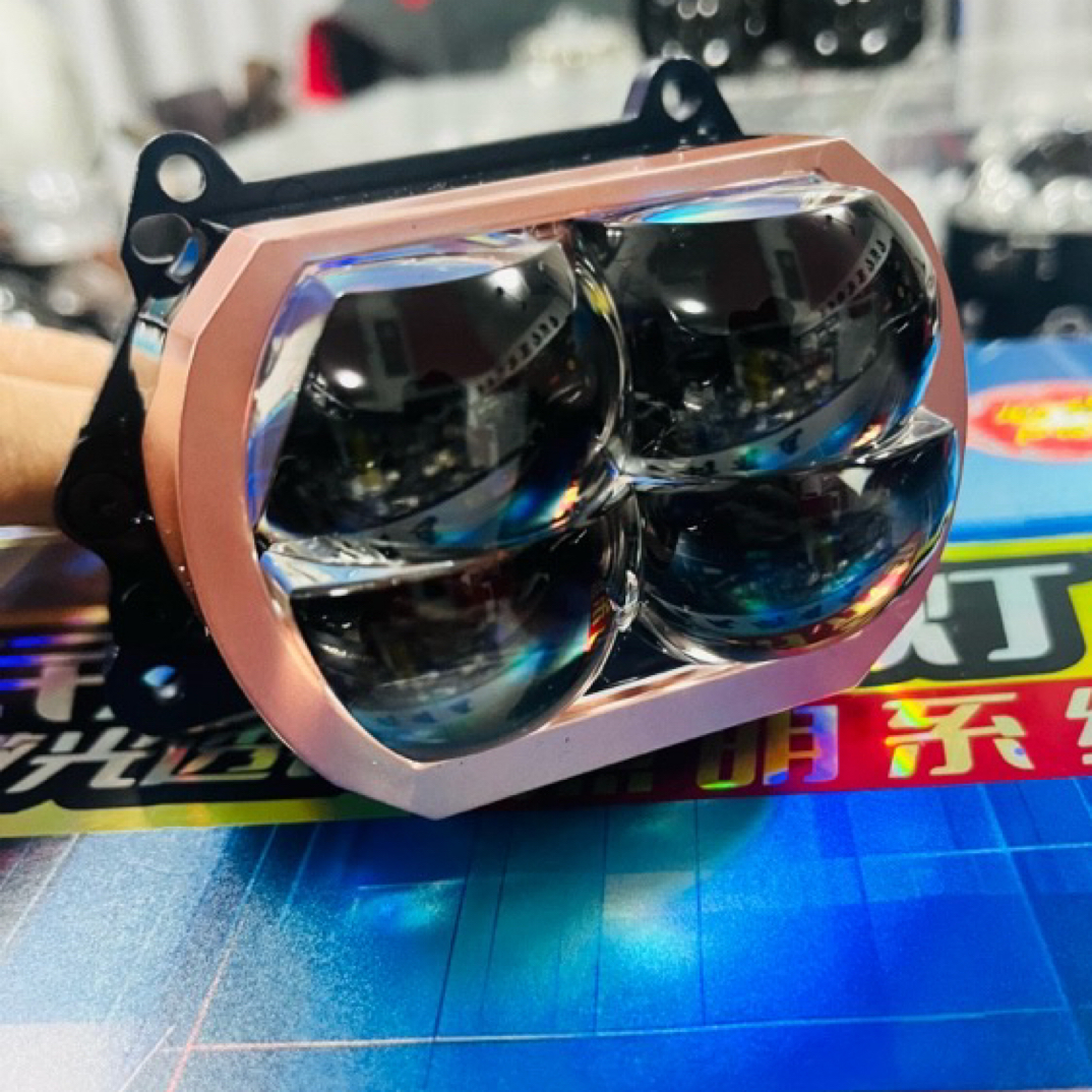 玩灯先生®四龙珠LED透镜2近光3远光