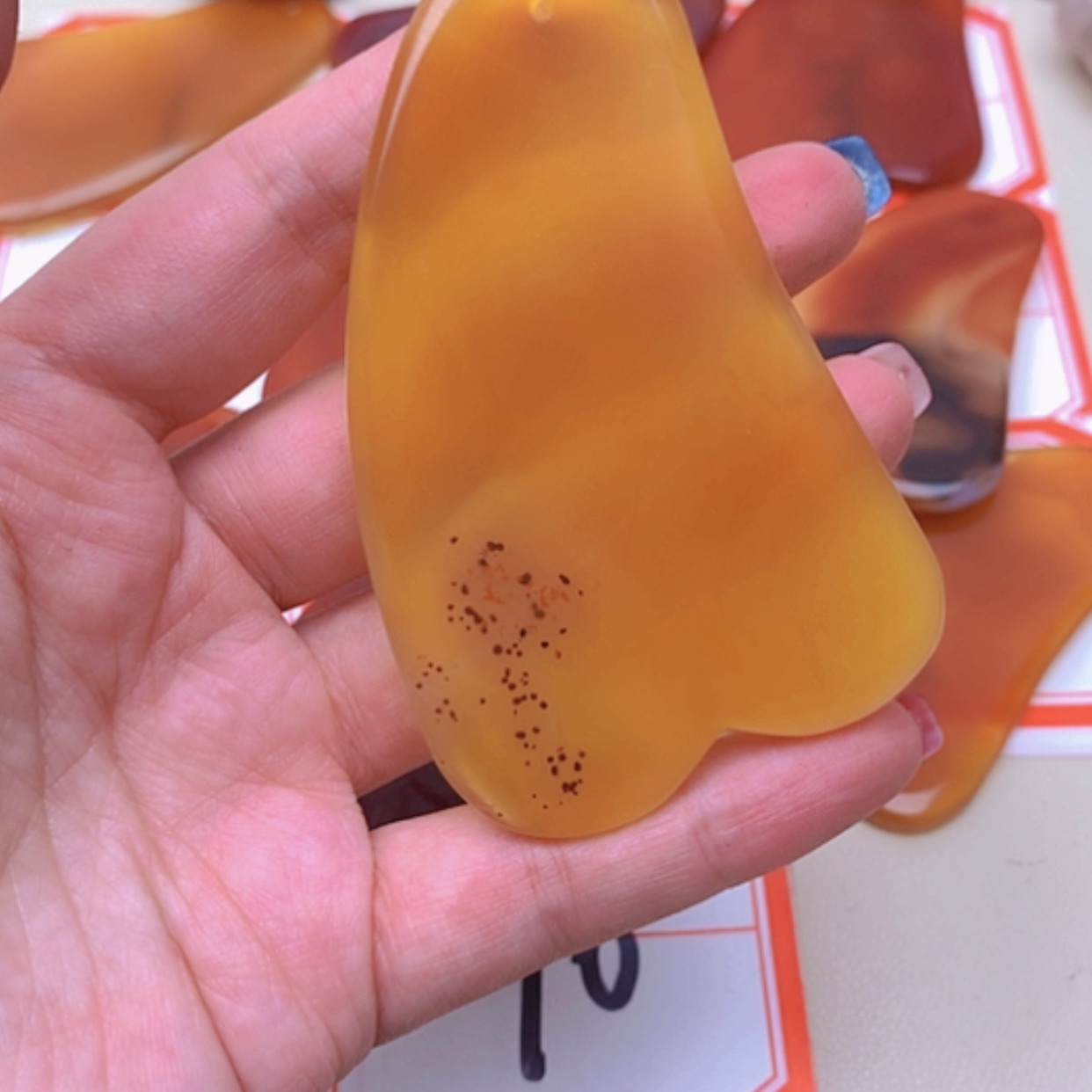 【闪购商品】未镶嵌玛瑙/玉髓珠宝半成品紫*