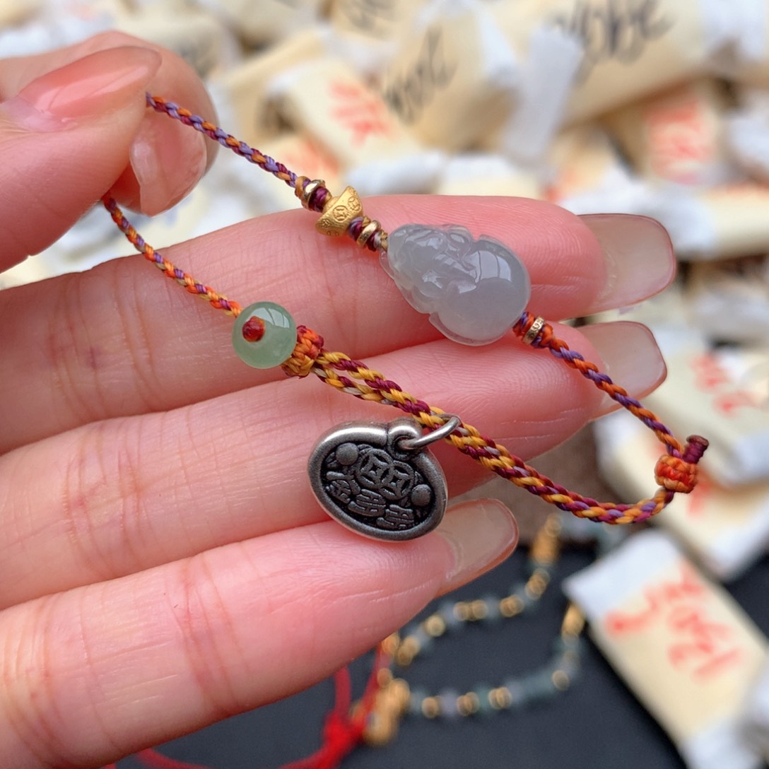 银S925镶嵌挂件翡翠