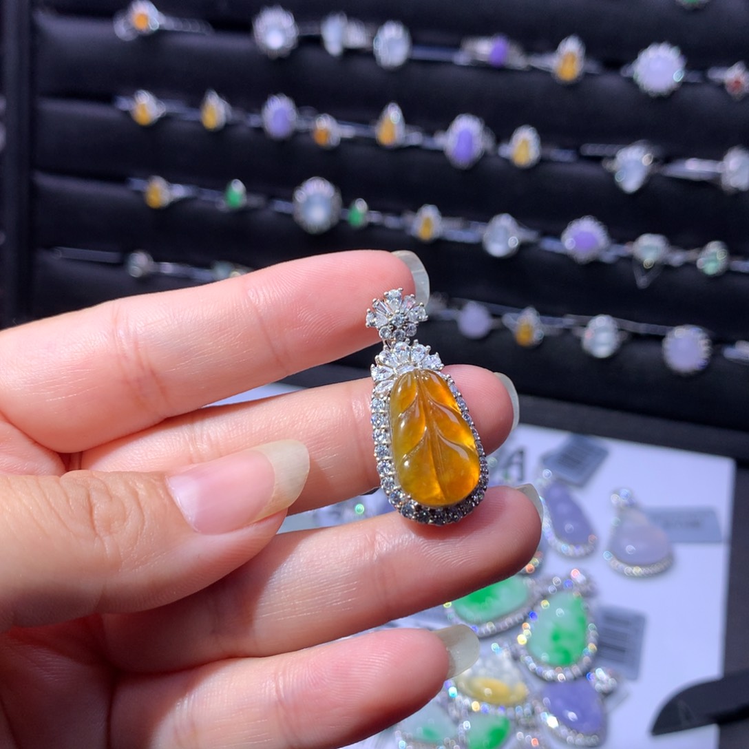 银S925镶嵌戒指翡翠