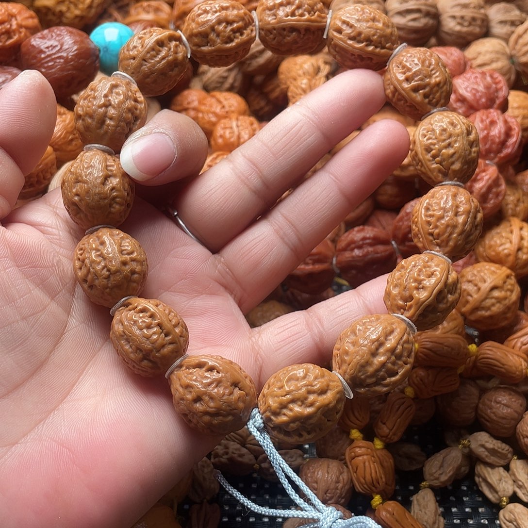 手串文玩核桃荔枝纹