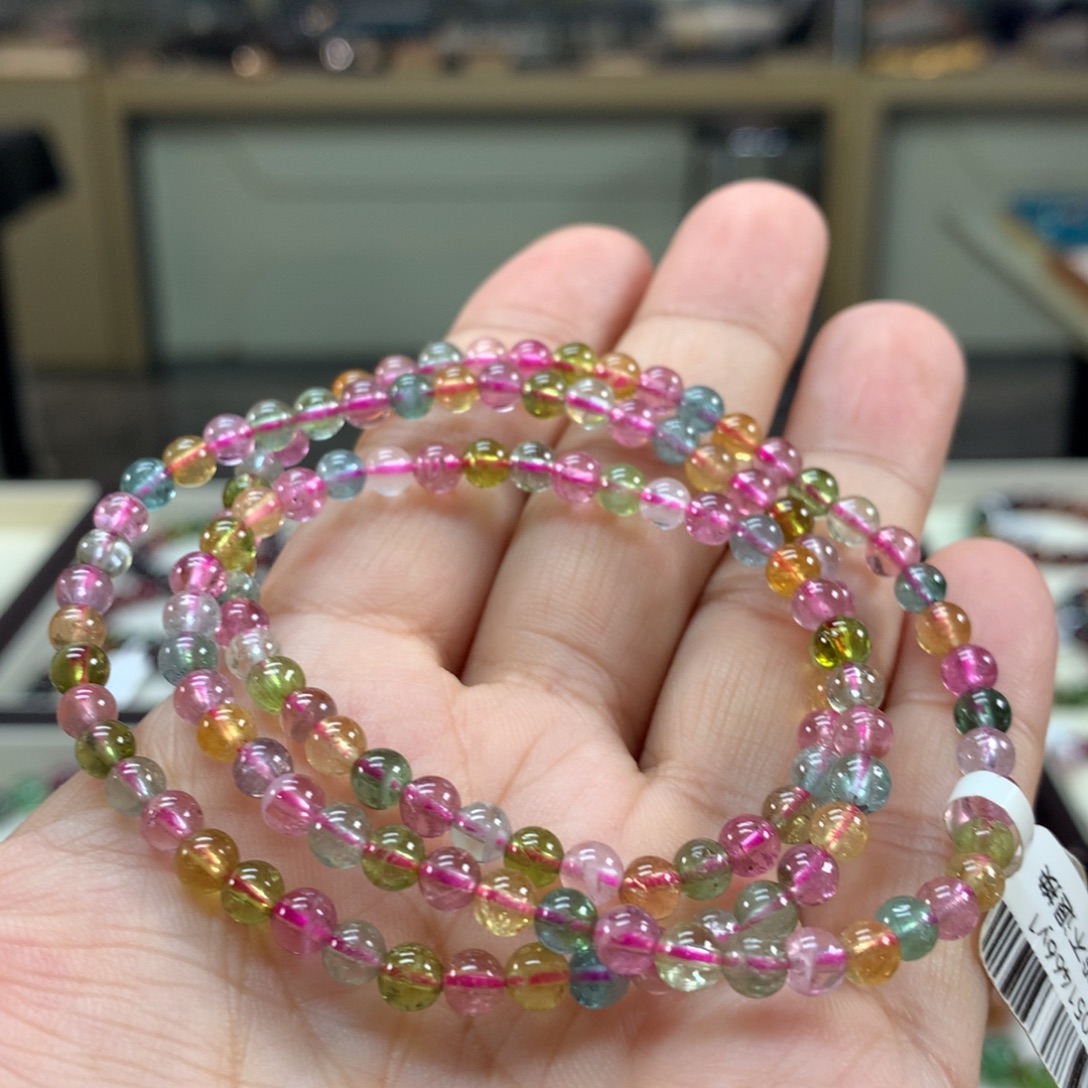 未镶嵌碧玺手链4.5左右