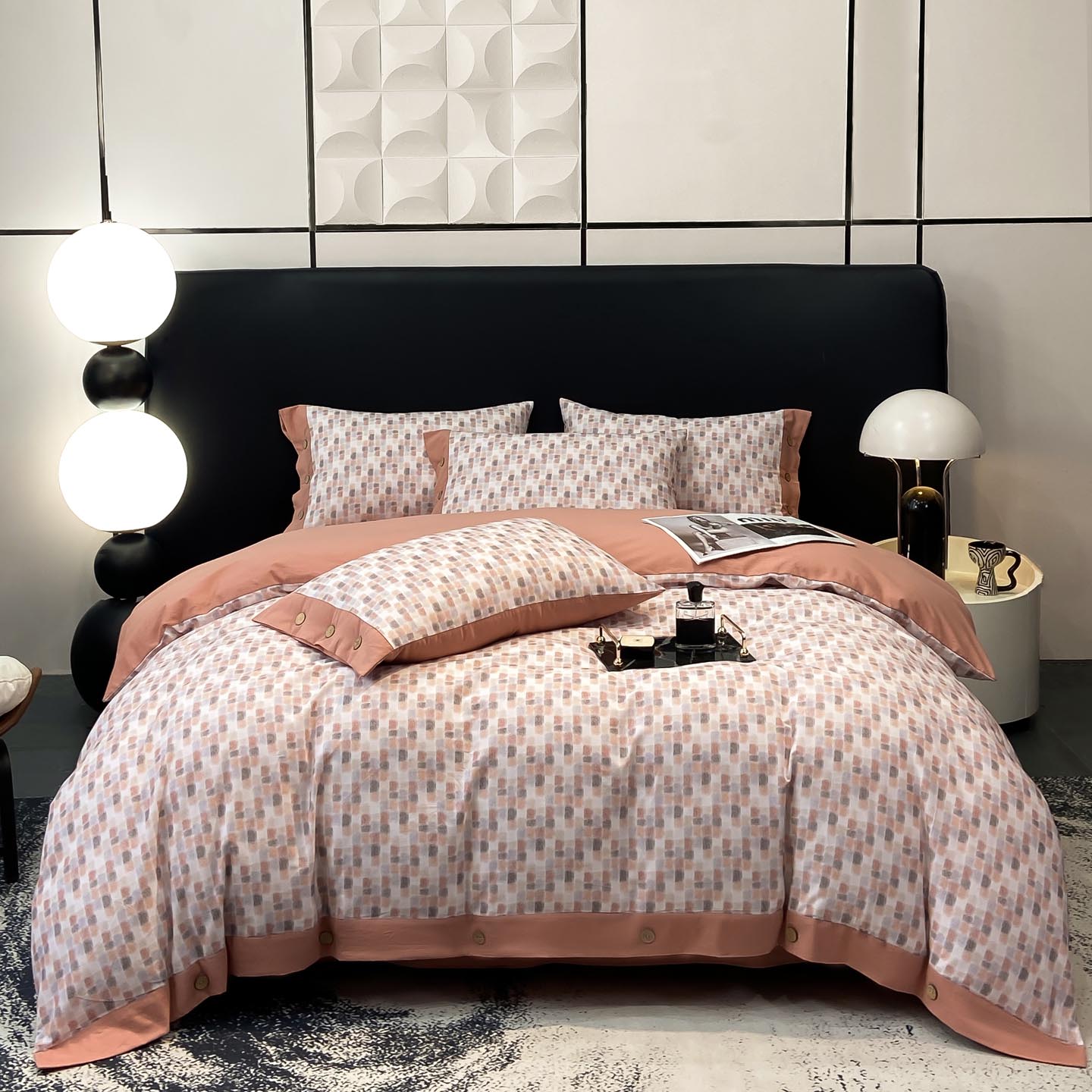 加厚磨毛全棉保暖柔软透气印花床品四件套被套