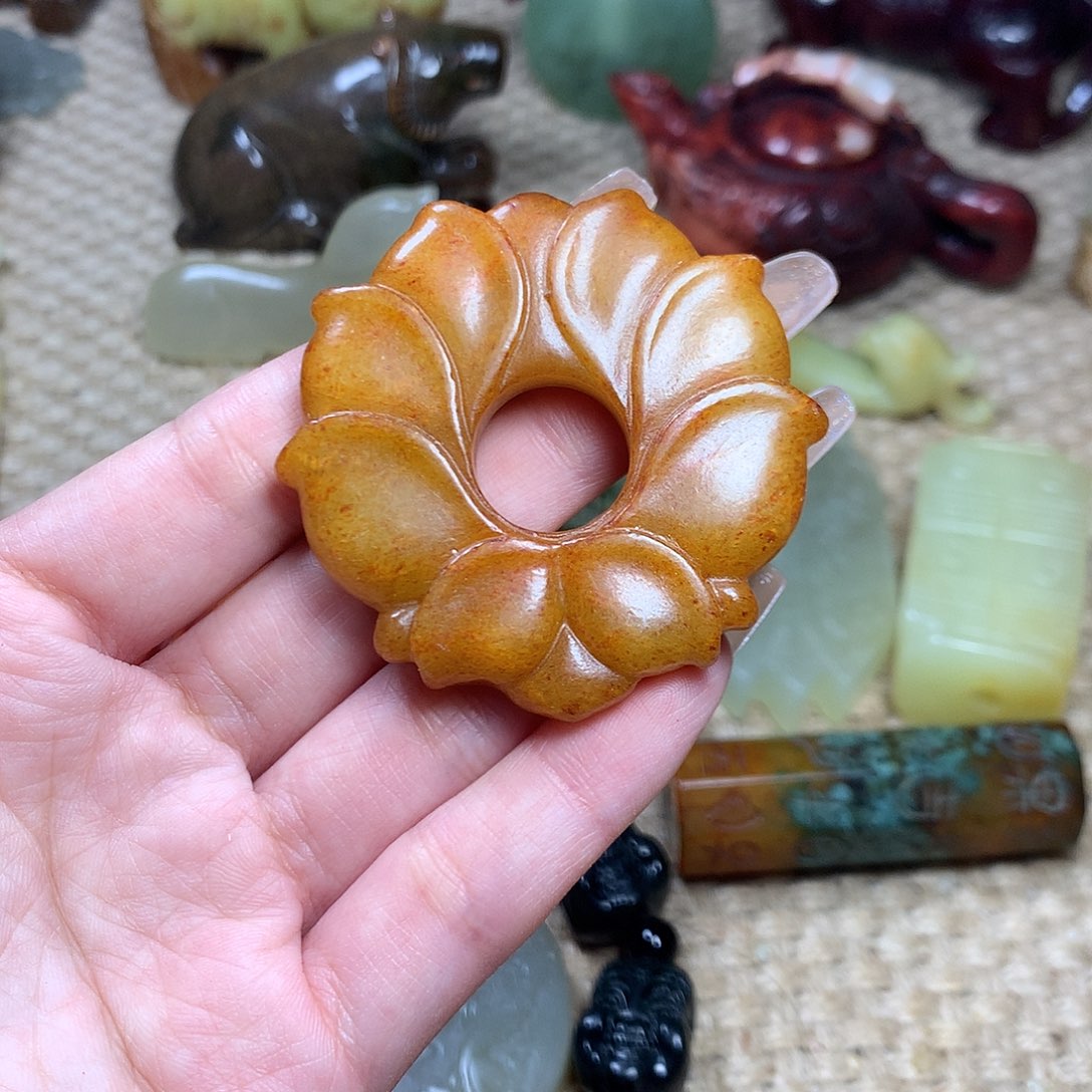 白玉菩提吊坠挂件