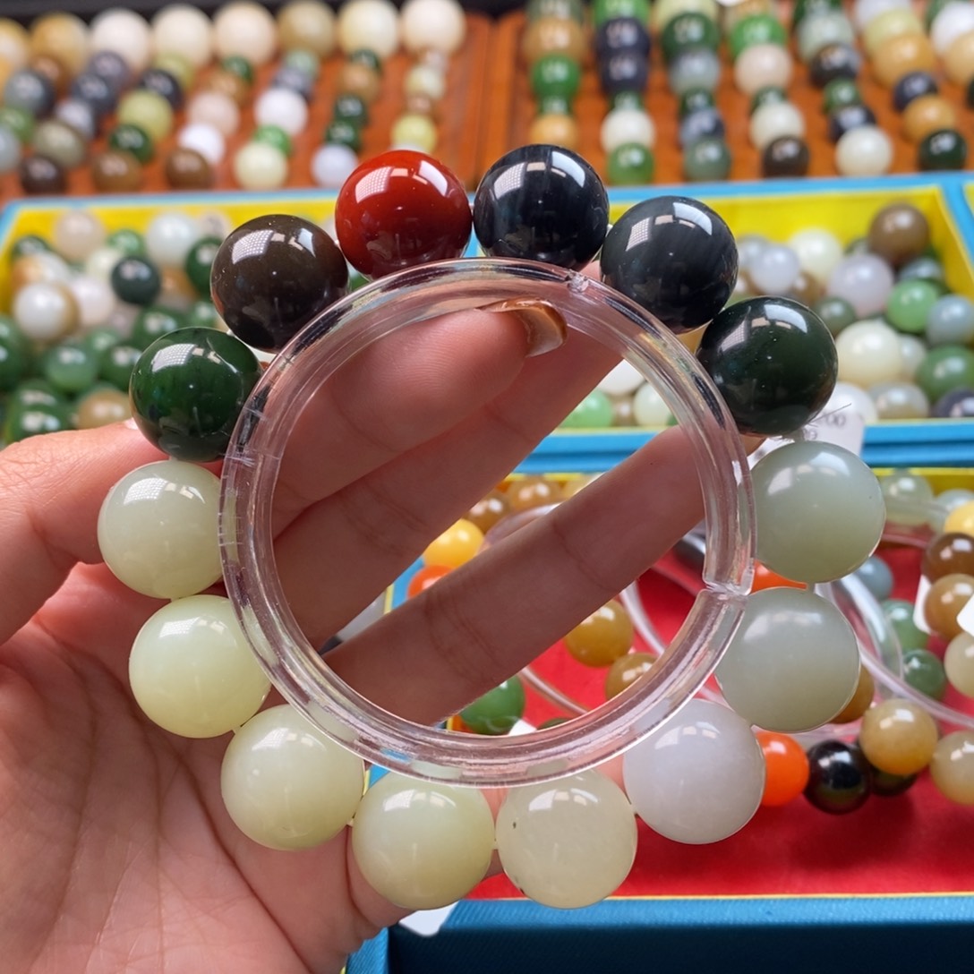 和田玉未镶嵌珠宝奇石福利多宝手串z16