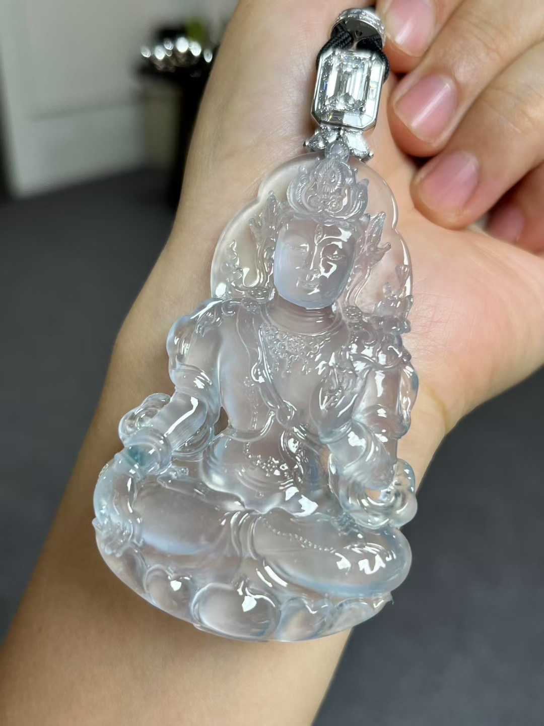 天然玉石渡母挂件定制链接