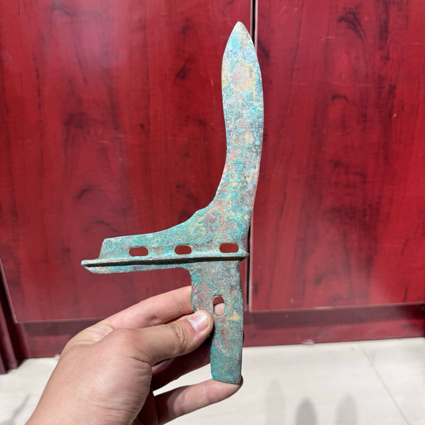复古青铜刃，青铜兵器，仿古青铜器摆件