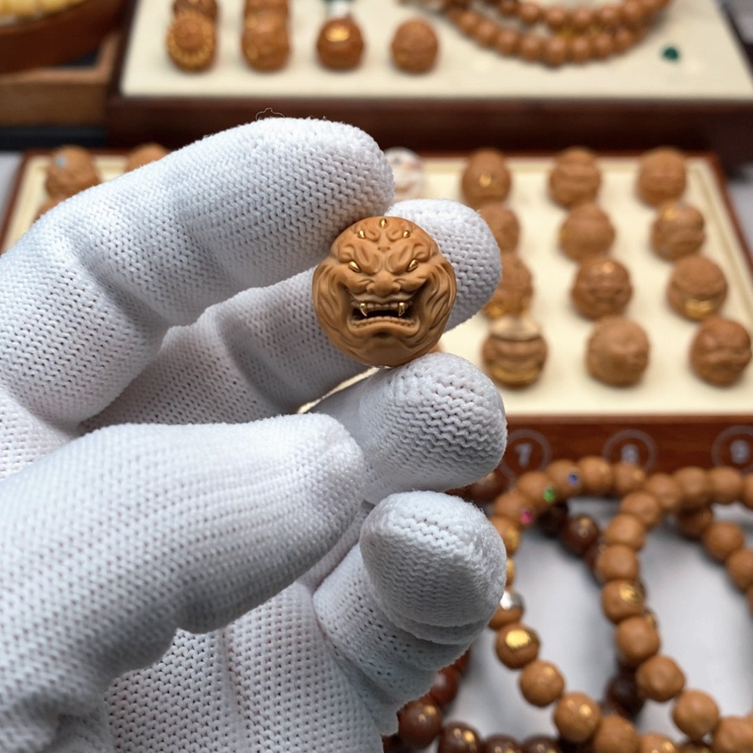 猴头核桃手串^猴头