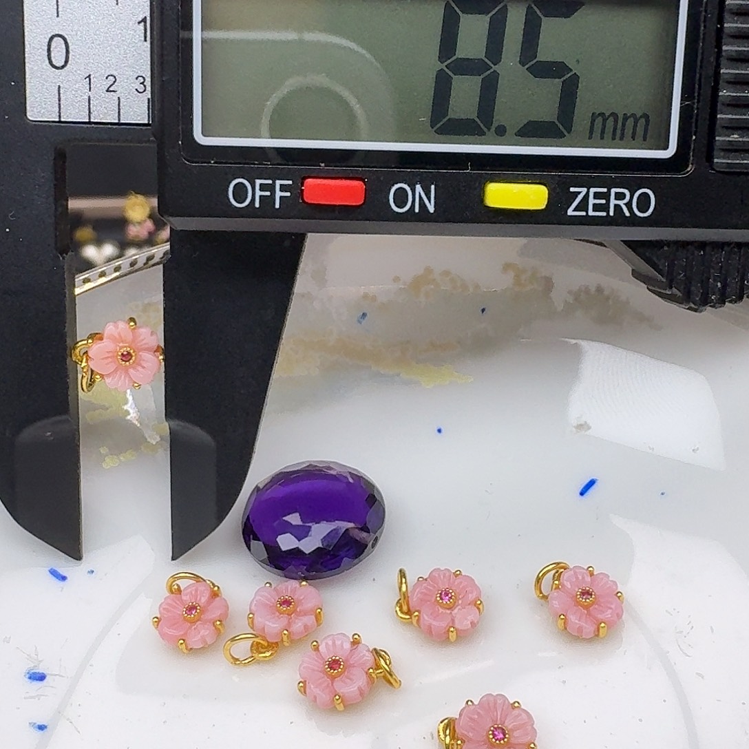 银S925镶嵌颈饰紫晶紫水晶925镶嵌113