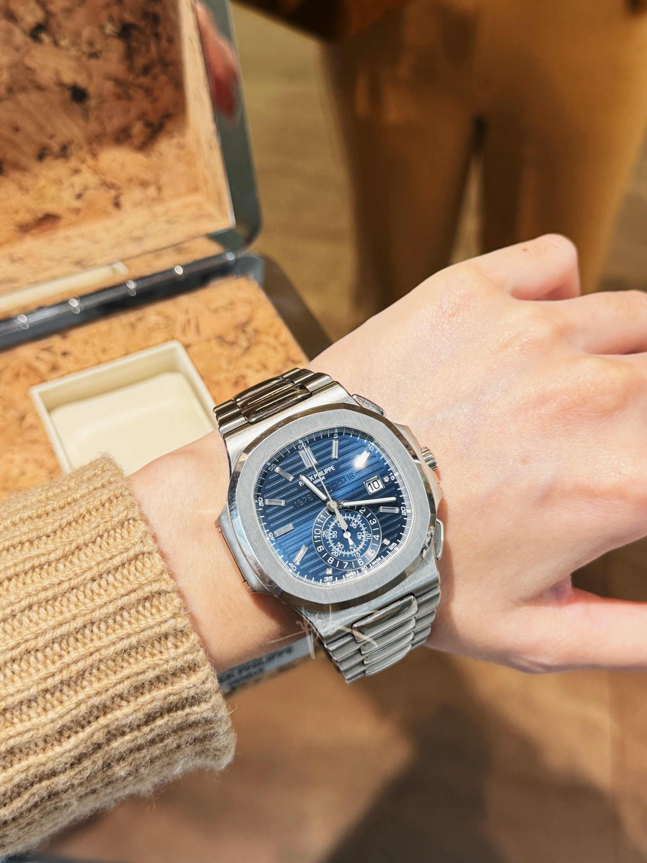 99新 Patek Philippe/百达翡丽 5976/1G白金鹦鹉螺40周年17年全套