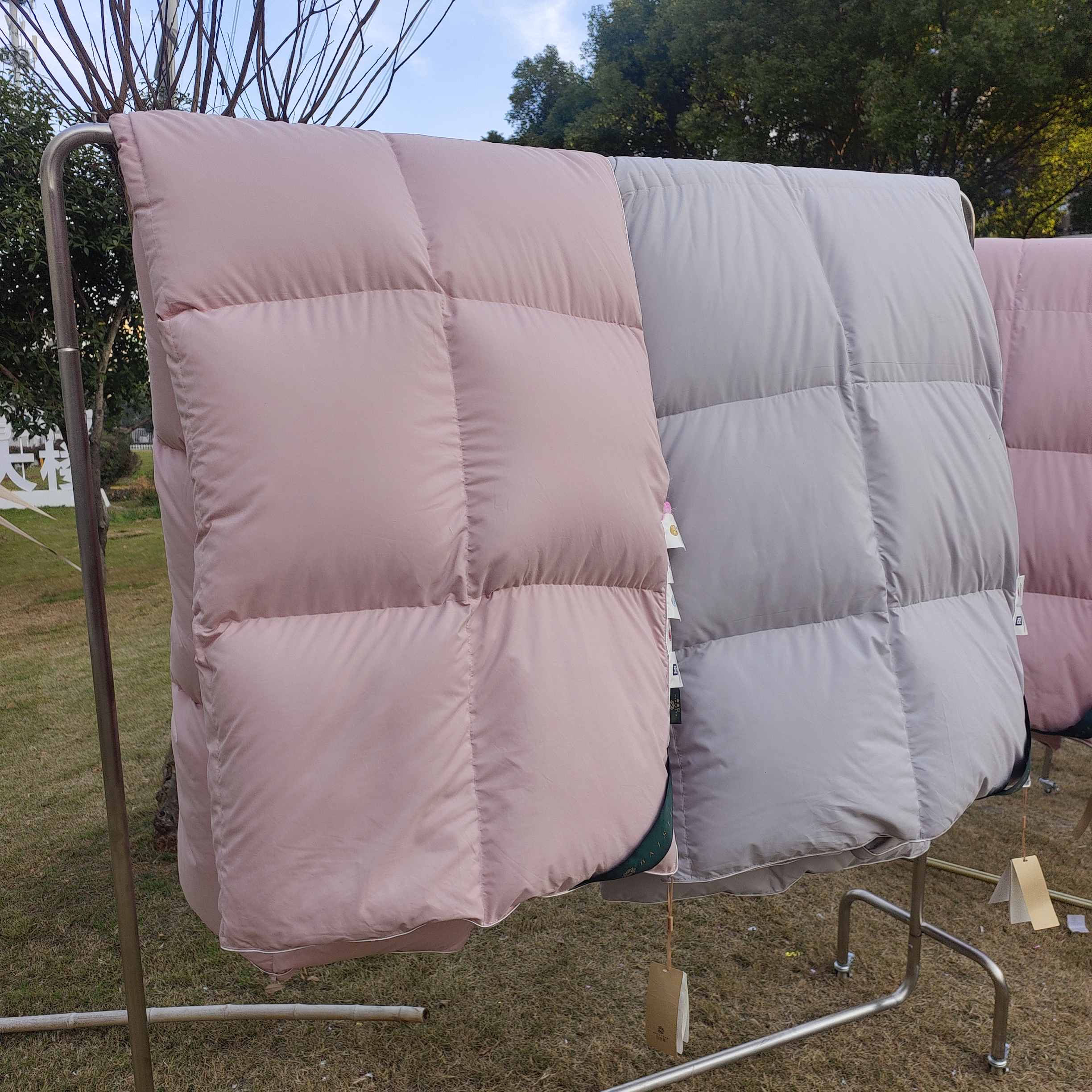 【狂欢特惠】全棉95松花江大朵雪地绒羽绒被高档柔软冬被结婚被子