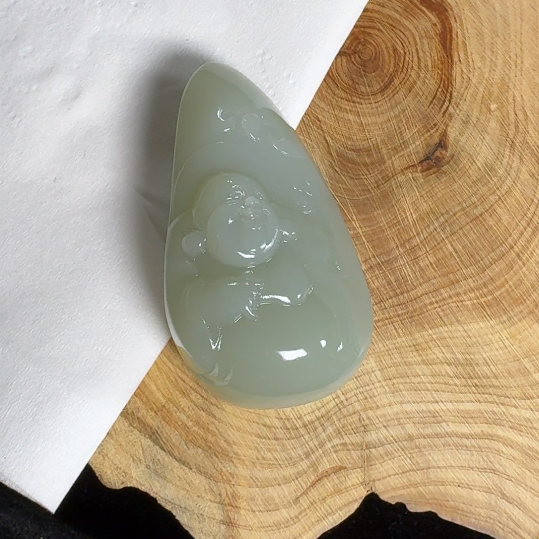 和田玉（糖玉）颈饰未镶嵌