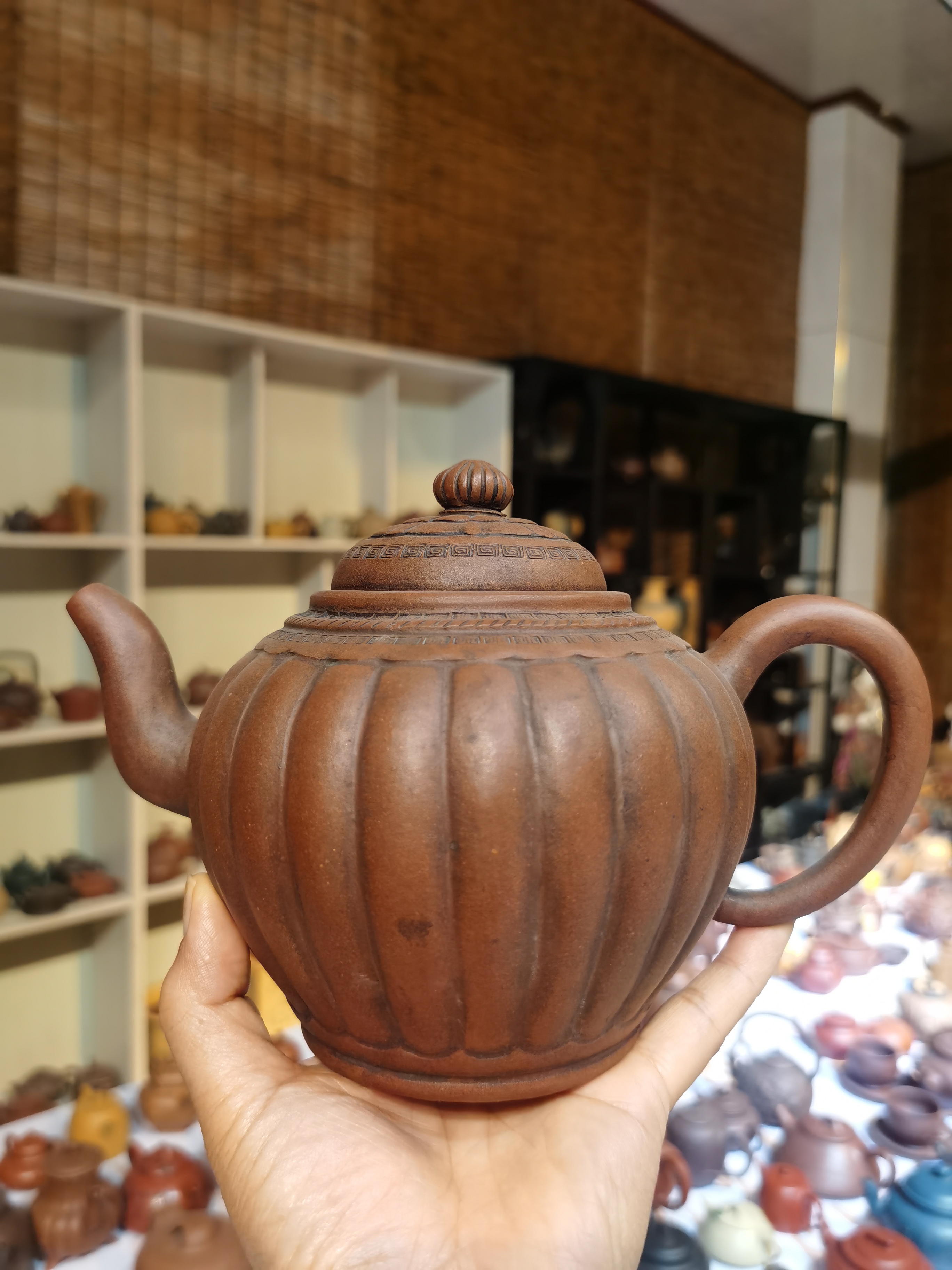 宜兴原矿早期老紫泥大品紫砂壶500c左右全品