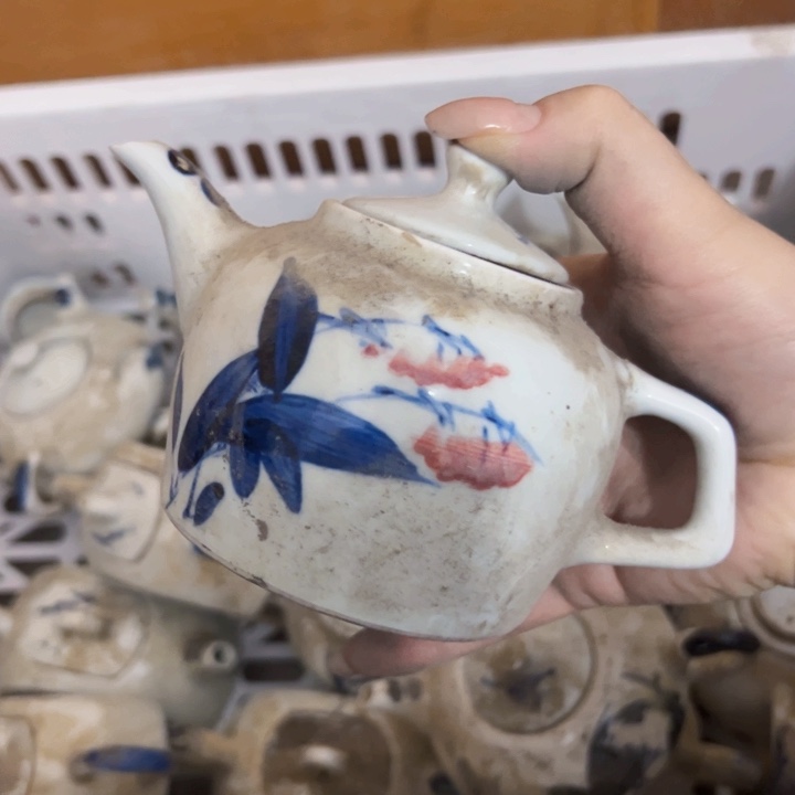 景德镇陶瓷高温瓷手绘壶旅****轻