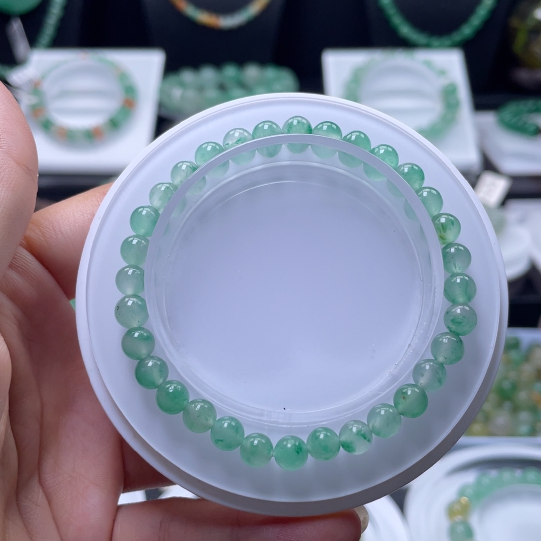 石英质玉（非洲翠）未镶嵌手串福利