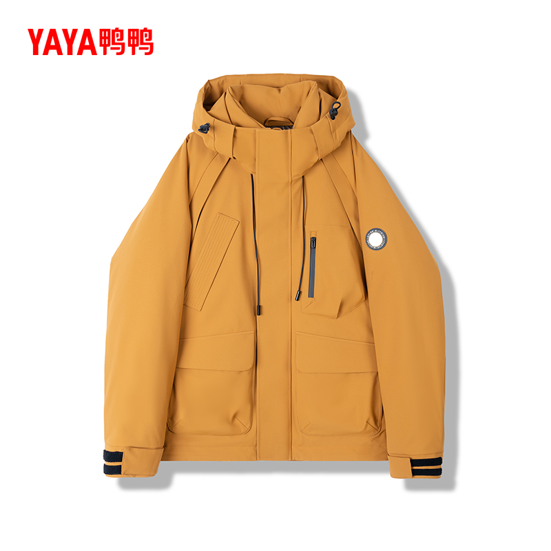 YAYA/鸭鸭运动户外时尚休闲男女同款保暖宽松羽绒服5w002e