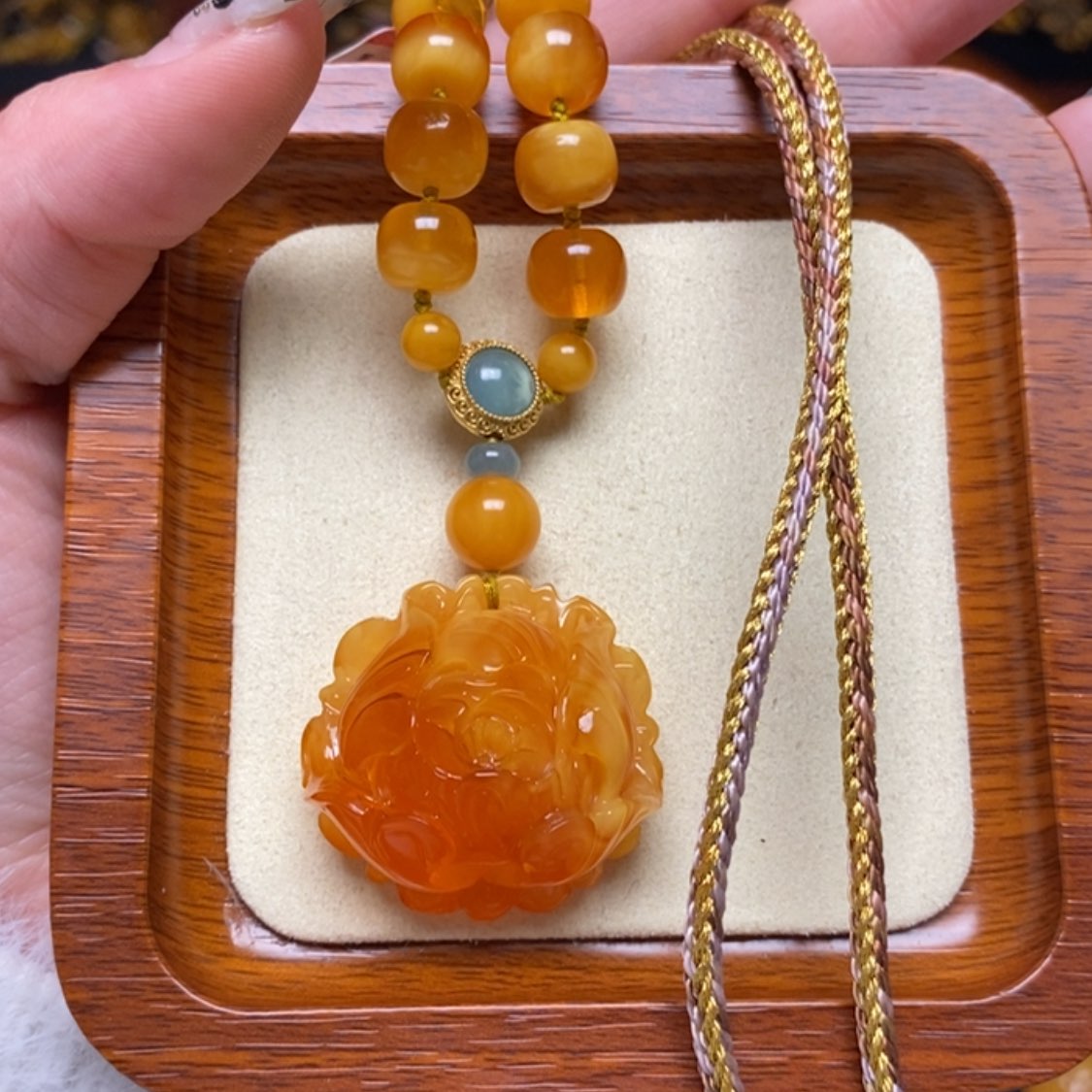 【闪购商品】蜜蜡颈饰未镶嵌项链