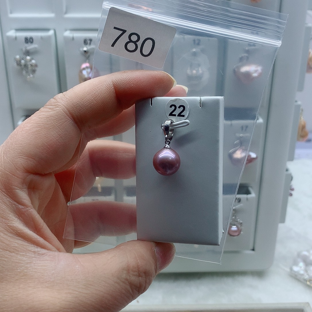 合金吊坠(不含链)淡水珍珠